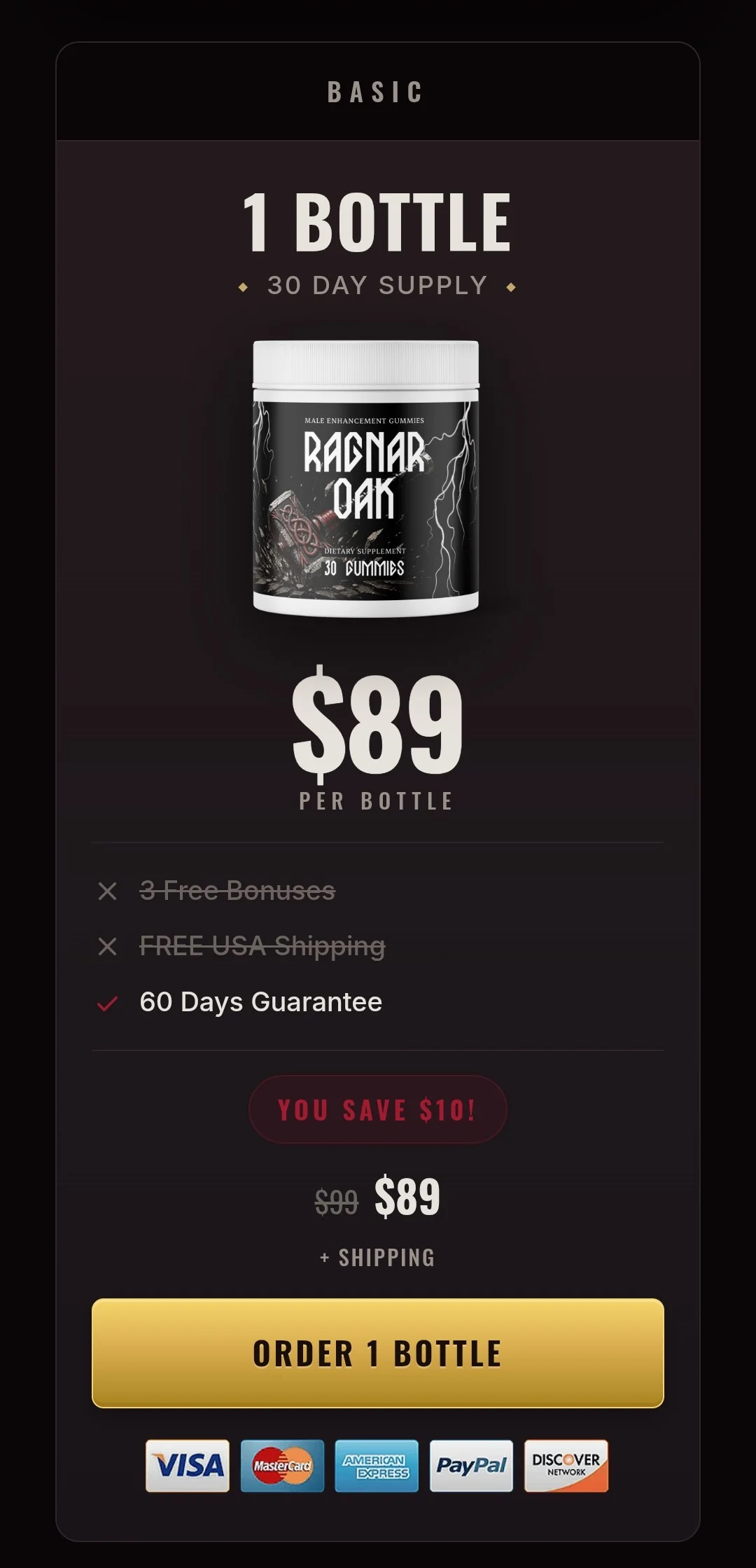 RagnarOak™ 1 jar pricing